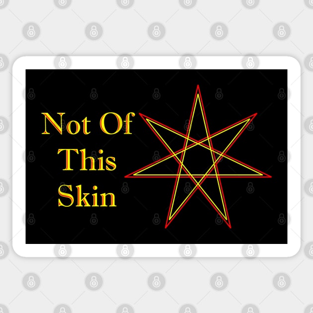 Otherkin Subculture Community Seven-Pointed Star Not Of This Skin Sticker by Mindseye222